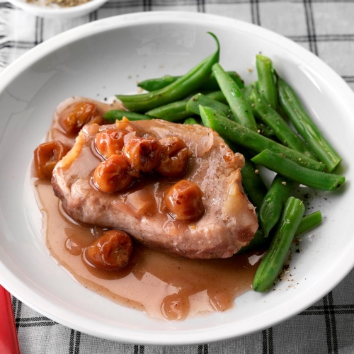 pressure-cooker-sweet-onion-and-cherry-pork-chops-recipe